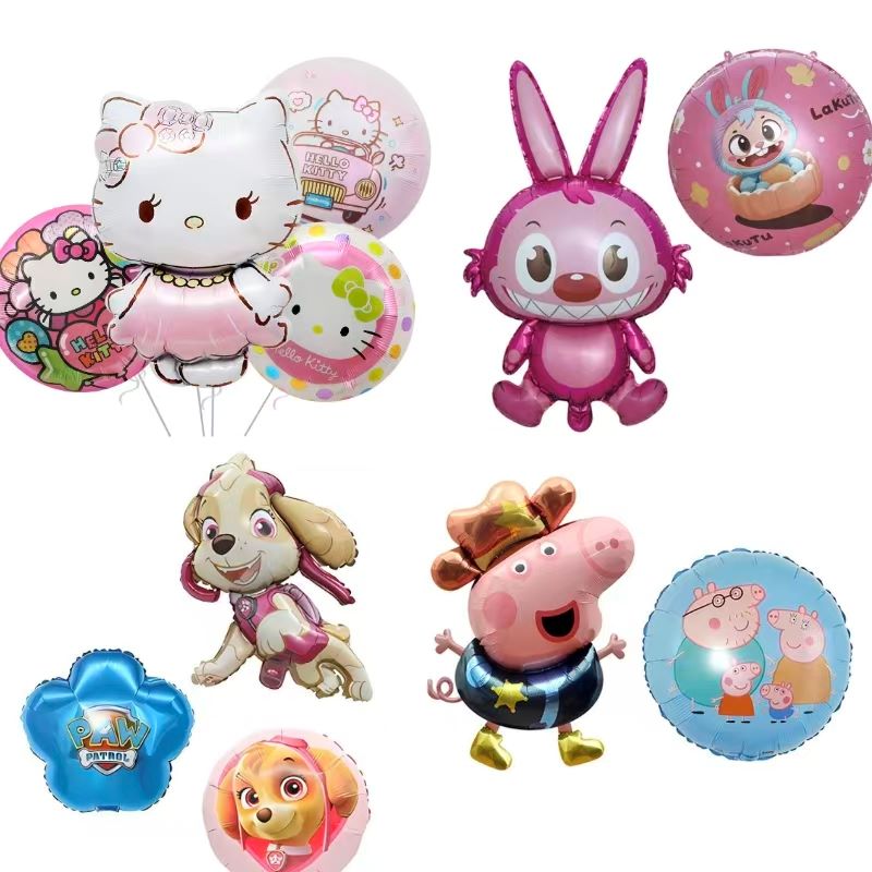 بالونات فويل مطبوعة بالرسوم المتحركة