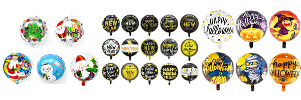 Festival round foil balloons Festival round foil balloons