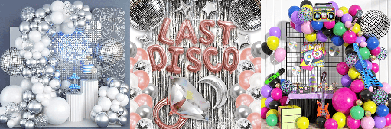 Disco balloon garland kits