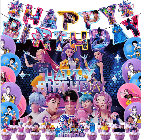 مجموعة تزيين حفلات صائدي الشياطين من كيه بوب