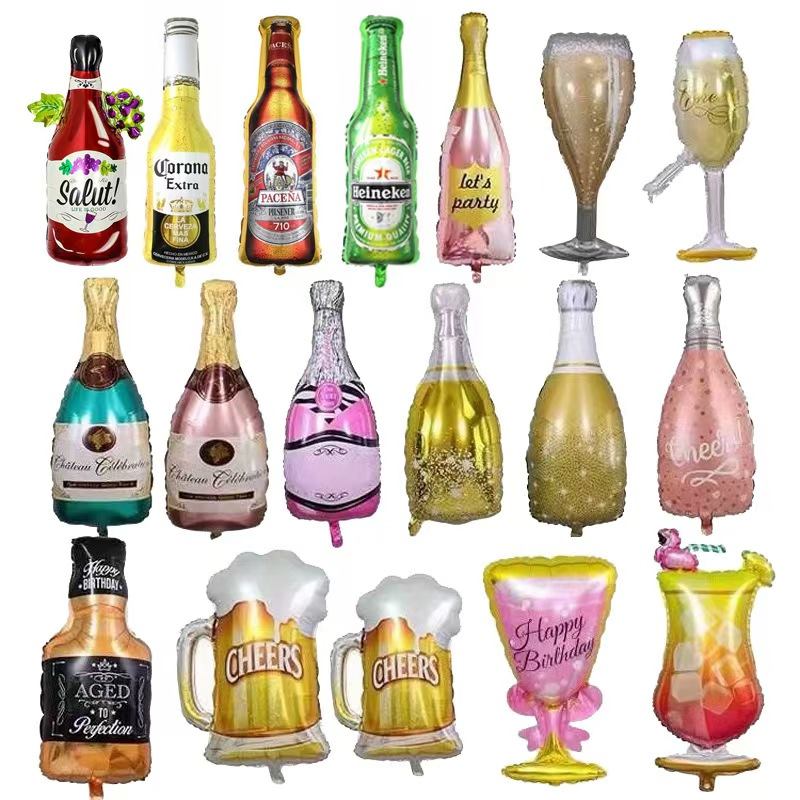 بالونات فويل زجاجة النبيذ